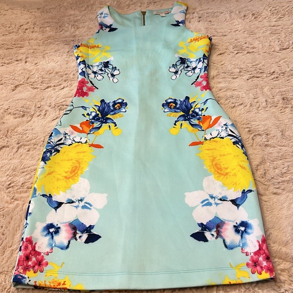 Floral print sleeveless GB dress in size XS - Picture 3 of 10